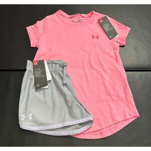 NWT Under Armour Athletic Set Girls Youth Size Small